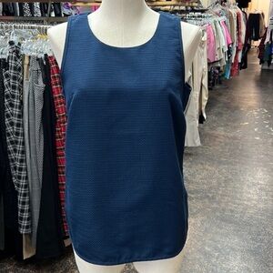 J.Crew Navy Open Back Tank Top Sleeveless Blouse Size 8